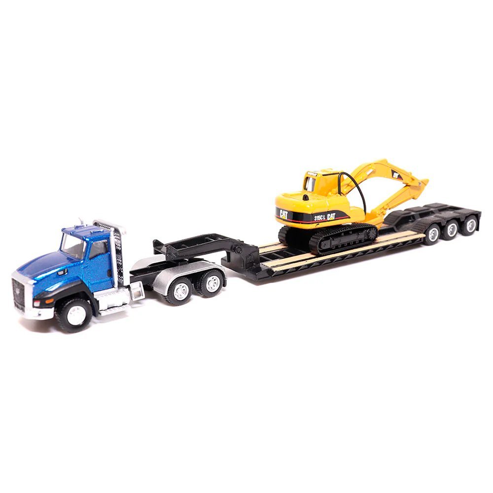 84415 - Caminhão reboque com escavadeira 315CL 1:87