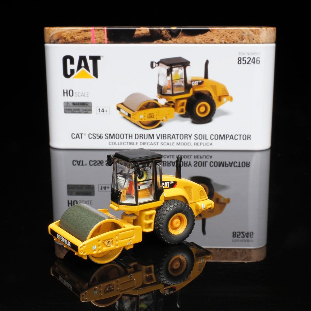 85246 Compactador de solo vibratório de tambor liso Cat® CS56 na escala 1:87 - Imagem 4