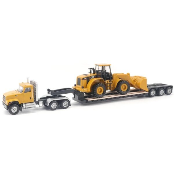 84418 Miniatura Caminhão reboque com pá carregadeira Cat 950G 1:87