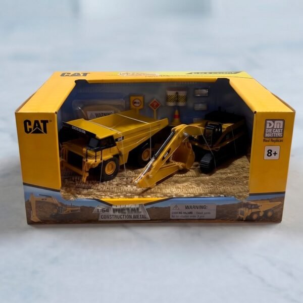 84650A Miniatura Combo Caminhão 775E + Escavadeira 385CL 1:64