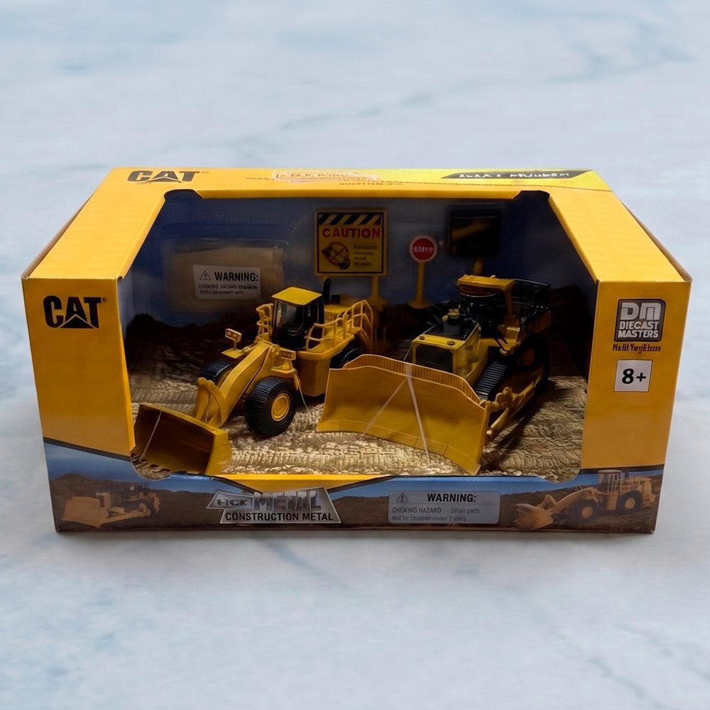 84650A Miniatura Combo Carregadeira 988H + Trator de Esteira D11T 1:64